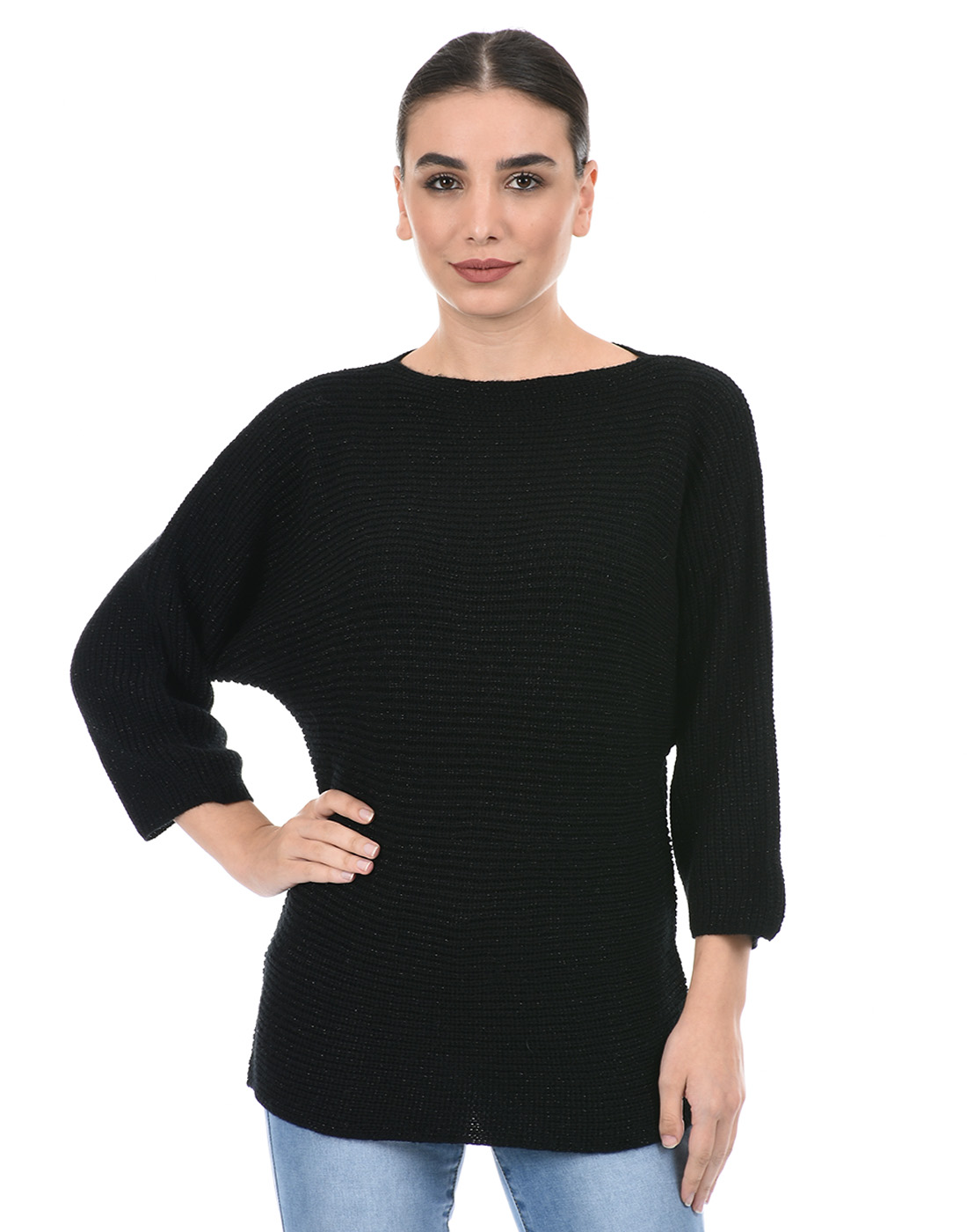 Species Women Black Textured Sweater